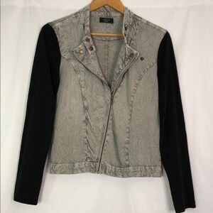 Spense Knits Black and Gray Jacket Size S